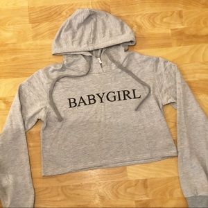 Cropped hoodie